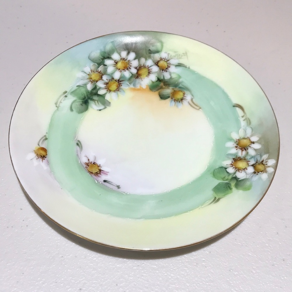 Vintage Like New Bavaria Thomas Sevres Hand painted with Signature Plate